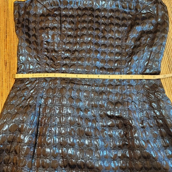 Betsey Johnson Dress Blue Metallic A-Line - Picture 10 of 12